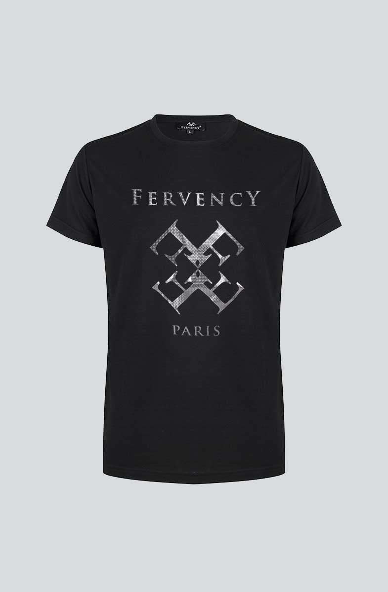 T-SHIRT ROUND NECK STEEL PATTERN
